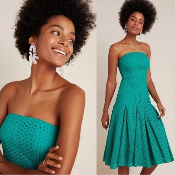 NWT Anthropologie Maeve Lelia Midi Dress - Picture 2 of 6